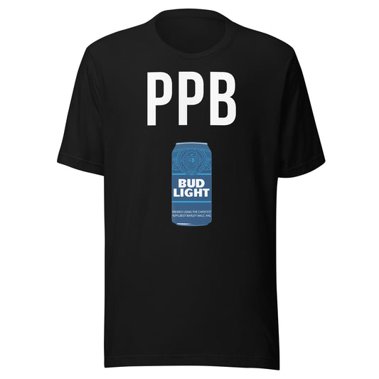 POOR PEOPLE BEER (PPB) T-SHIRT -- MADE IN THE USA